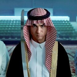 Cristiano Ronaldo, vestido para la ocasión en el Día Nacional Saudí