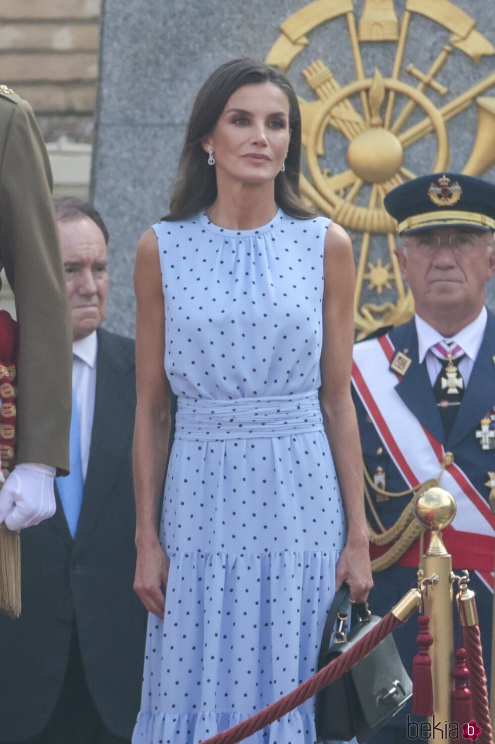 La Reina Letizia en la Jura de Bandera de la Princesa Leonor