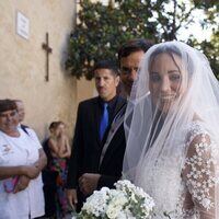 Carolina Monje en su boda con Álex Lopera