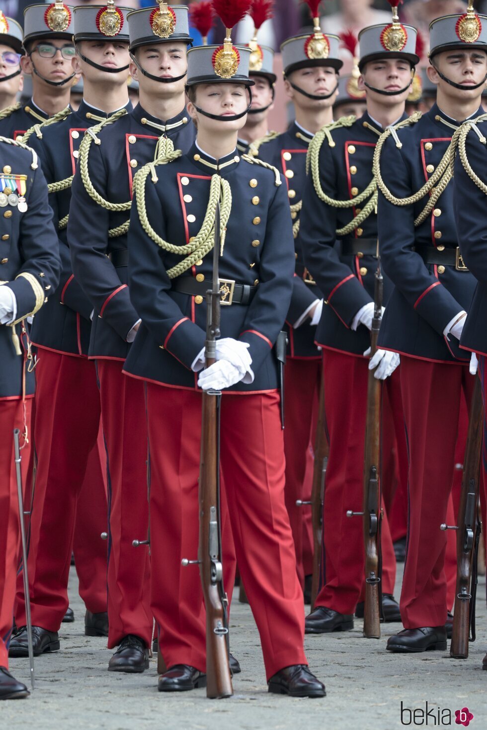 La Princesa Leonor con uniforme militar en su Jura de Bandera