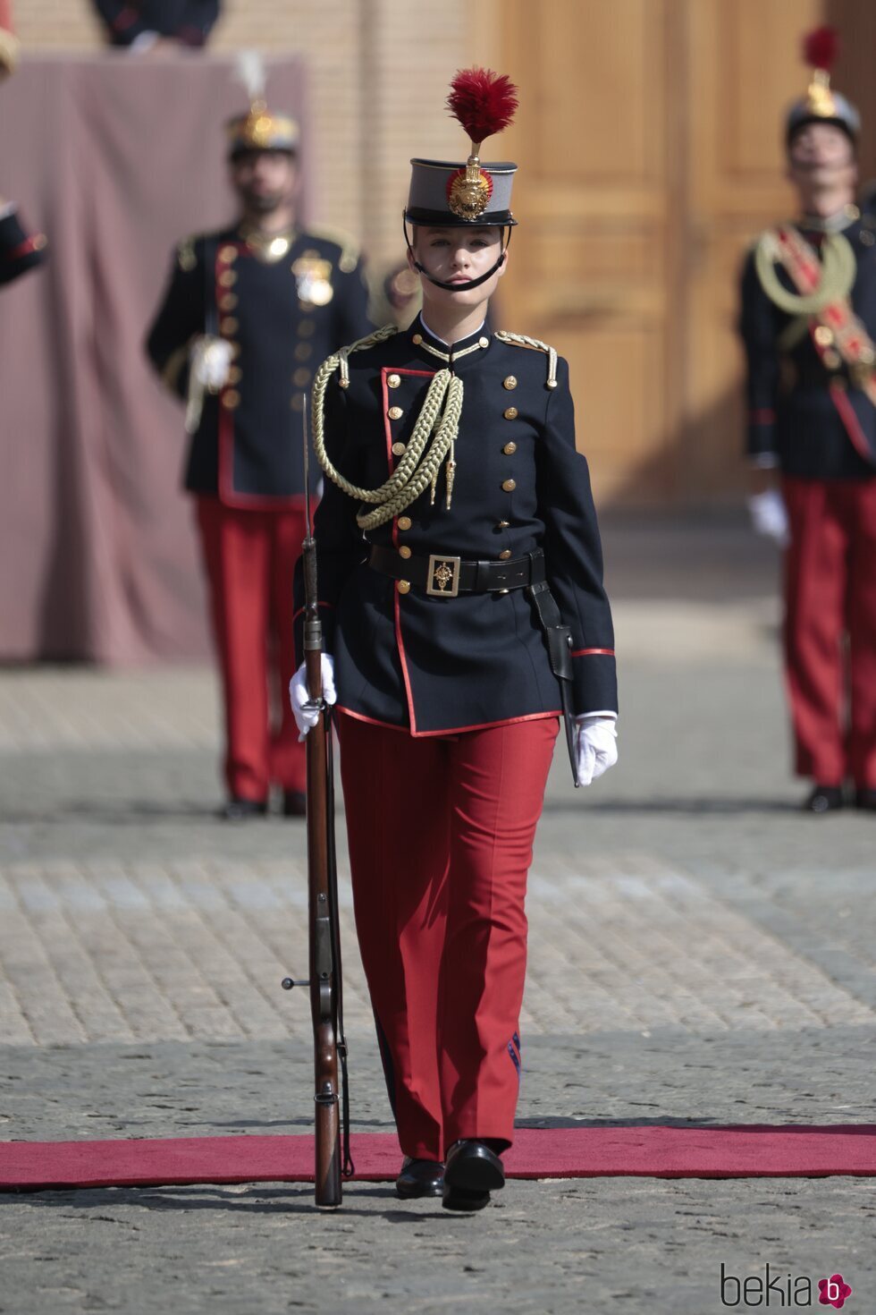 La Princesa Leonor con el uniforme de gala del Ejército de Tierra en su Jura de Bandera
