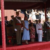 La Princesa Leonor desfila ante los Reyes Felipe y Letizia en su Jura de Bandera