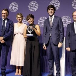 José Crehueras, Yolanda Díaz, Sonsoles Ónega, Alfonso Goizueta y Miquel Iceta en el Premio Planeta 2023