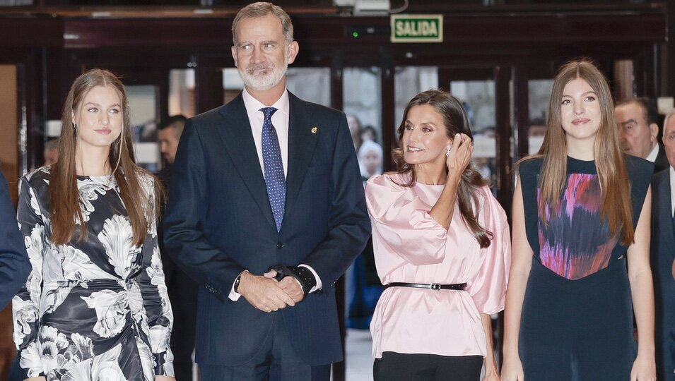 Los Reyes Felipe y Letizia, la Princesa Leonor y la Infanta Sofía en el Concierto de los Premios Princesa de Asturias 2023