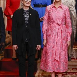 La Princesa Leonor y Meryl Streep en la audiencia previa a los Premios Princesa de Asturias 2023