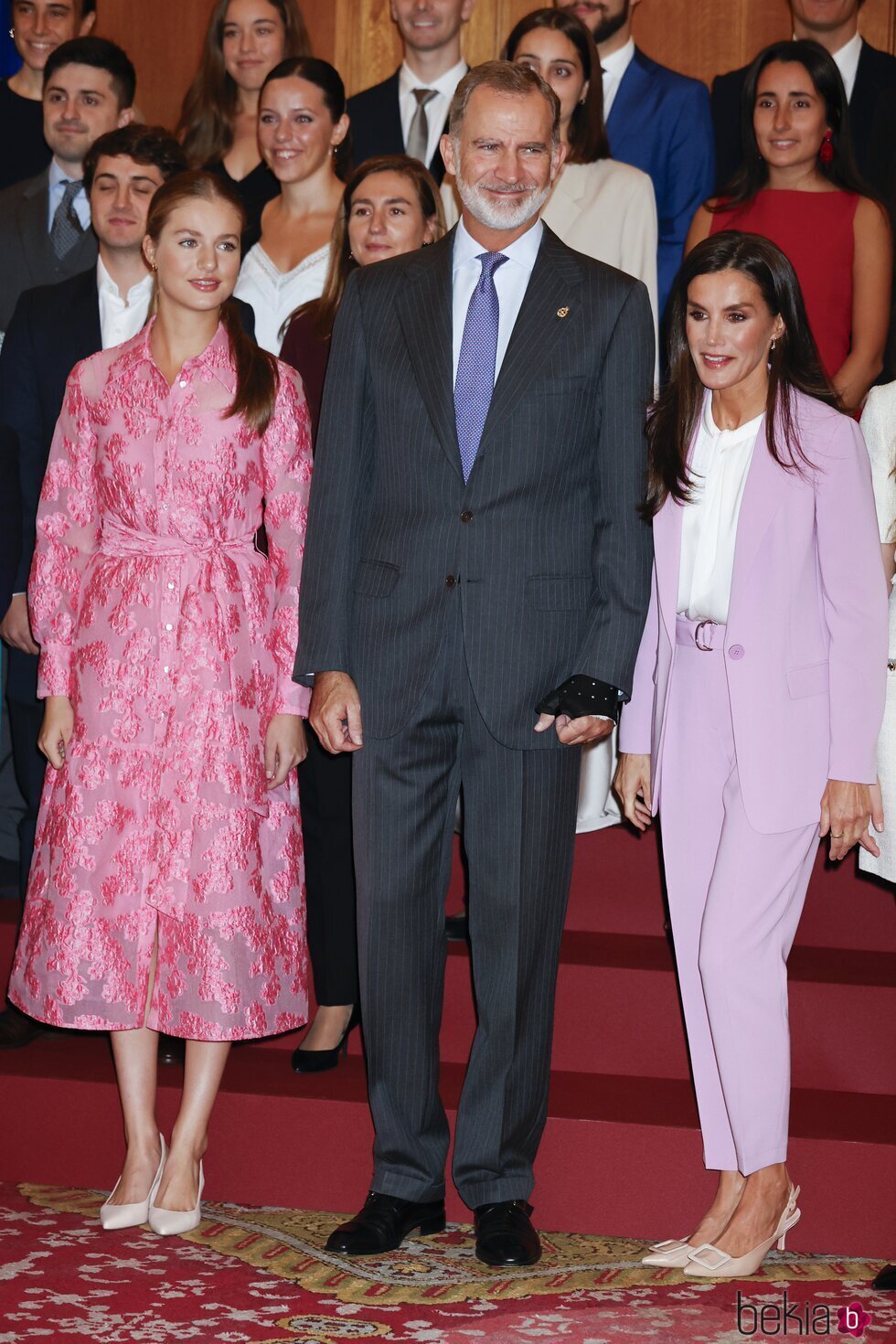 Los Reyes Felipe y Letizia y la Princesa Leonor en las audiencias de los Premios Princesa de Asturias 2023