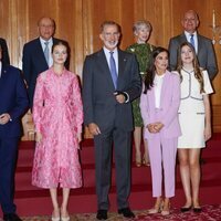 Los Reyes Felipe y Letizia, la Princesa Leonor y la Infanta Sofía en las audiencias de los Premios Princesa de Asturias 2023