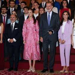 Los Reyes Felipe y Letizia y sus hijas Leonor y Sofía en las audiencias de los Premios Princesa de Asturias 2023