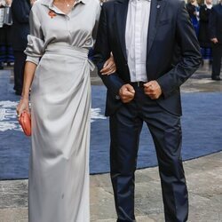 Sandra Ibarra y Juan Ramón Lucas en los Premios Princesa de Asturias 2023