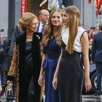 La Reina Sofía, la Princesa Leonor y la Infanta Sofía en los Premios Princesa de Asturias 2023