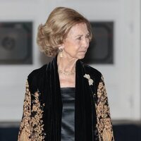 La Reina Sofía a la salida de los Premios Princesa de Asturias 2023