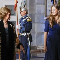 La Reina Sofía y la Princesa Leonor, muy sonrientes en los Premios Princesa de Asturias 2023