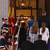 Los Reyes Felipe y Letizia, la Princesa Leonor y la Infanta Sofía entran al Congreso para la Jura