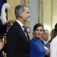 Los Reyes Felipe y Letizia en la Jura de la Constitución de la Princesa Leonor
