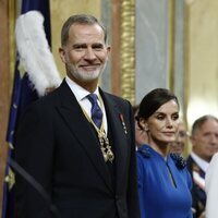 Los Reyes Felipe y Letizia durante la Jura de la Constitución de la Princesa Leonor