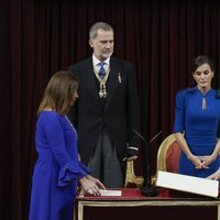 La Princesa Leonor en el momento en el que ha Jurado la Constitución