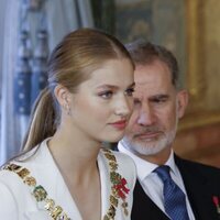 La Princesa Leonor con el Collar de la Orden de Carlos III