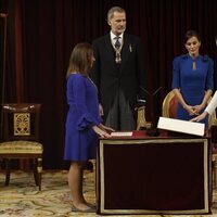 La Princesa Leonor jurando la Constitución en el Congreso
