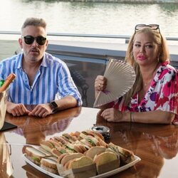 Kiko Hernández y Belén Esteban en Miami durante el rodaje de 'Sálvese quién pueda'