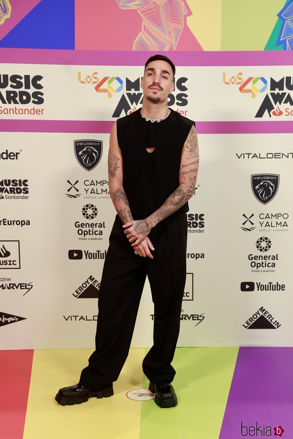 Rels B en la alfombra roja de Los 40 Music Awards 2023