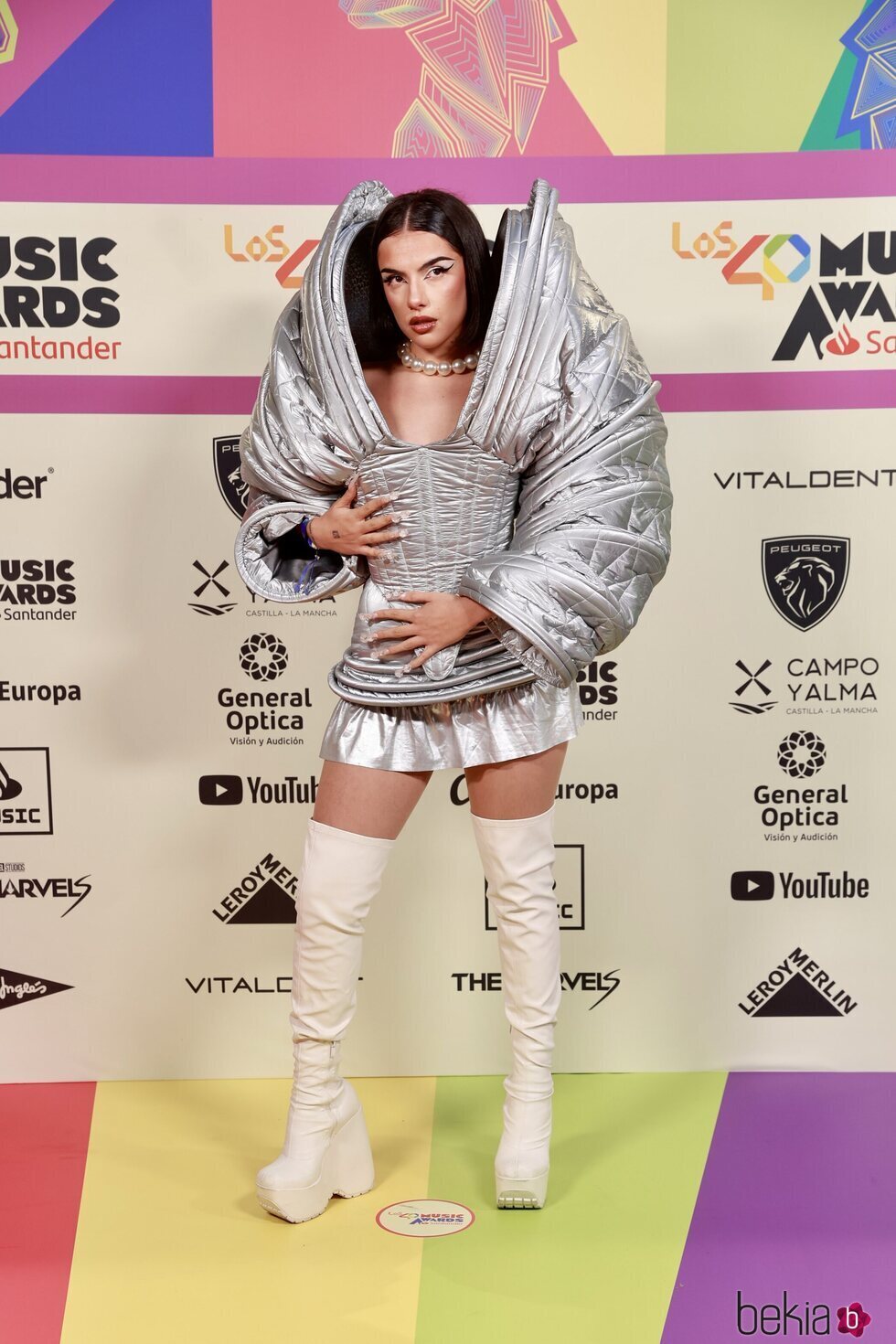 Marta Sango en la alfombra roja de Los 40 Music Awards 2023