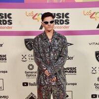 Abraham Mateo en la alfombra roja de Los 40 Music Awards 2023