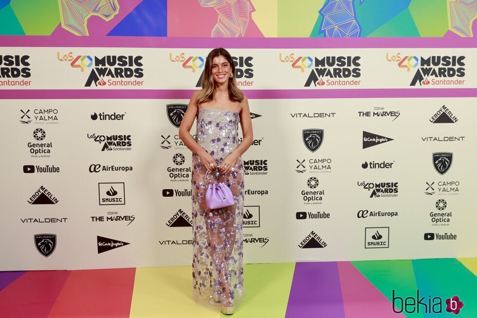 Sara Baceiredo en la alfombra roja de Los 40 Music Awards 2023