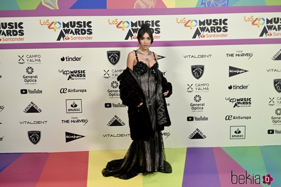 María Becerra en la alfombra roja de Los 40 Music Awards 2023