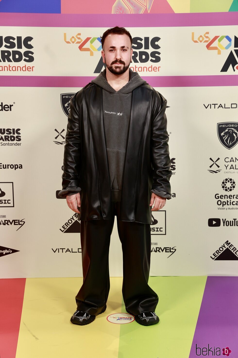 Zzoilo en la alfombra roja de Los 40 Music Awards 2023