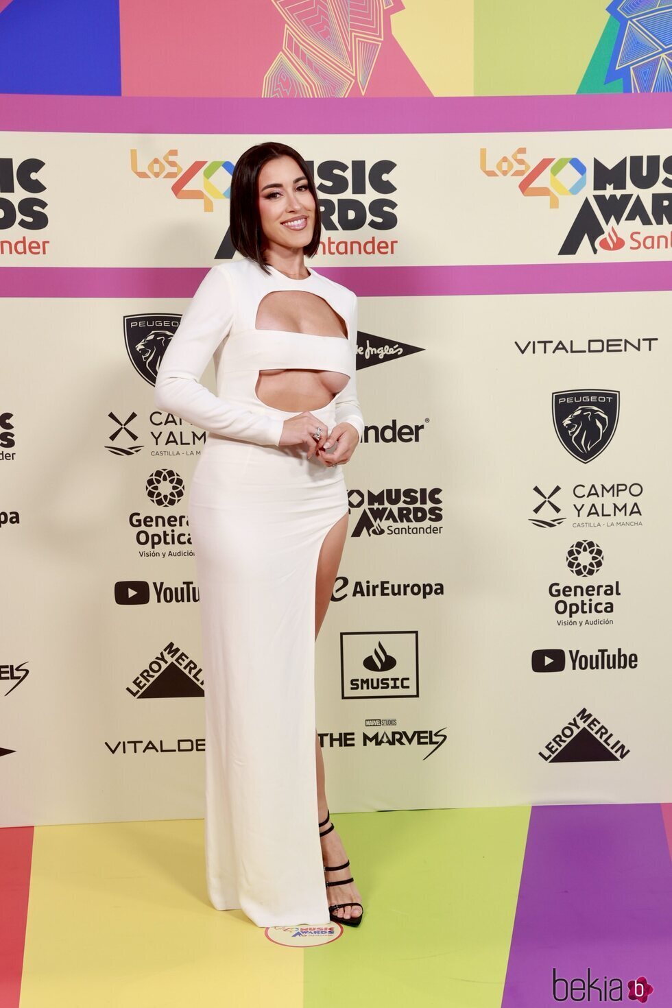 Paula Gonu en la alfombra roja de Los 40 Music Awards 2023