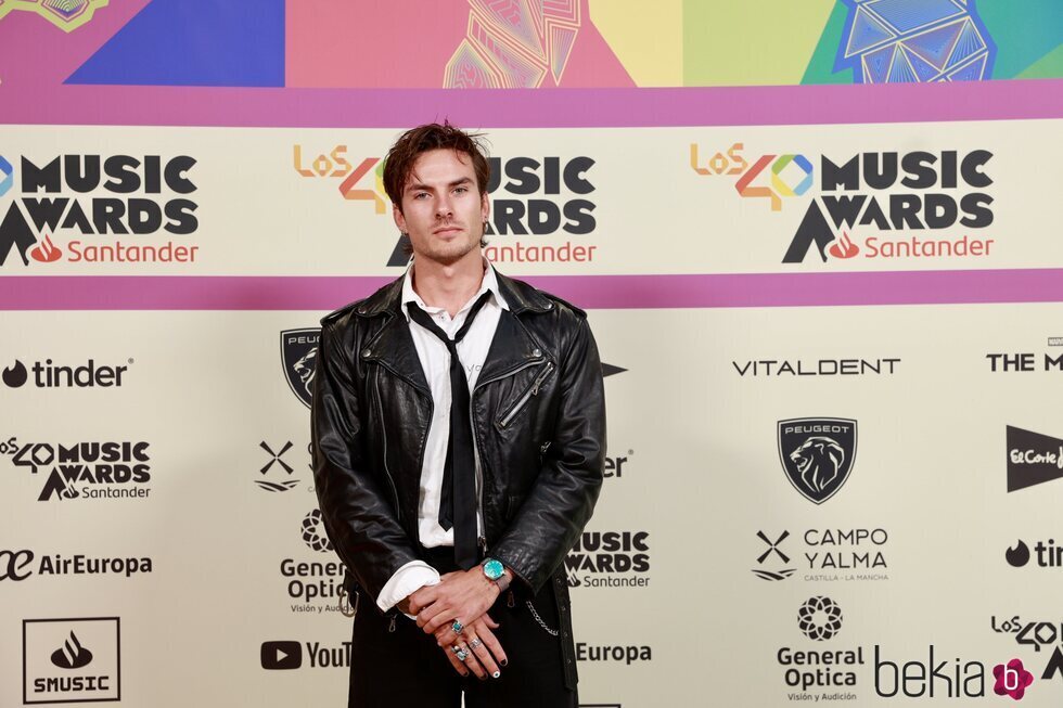 Andrés Ceballos en la alfombra roja de Los 40 Music Awards 2023