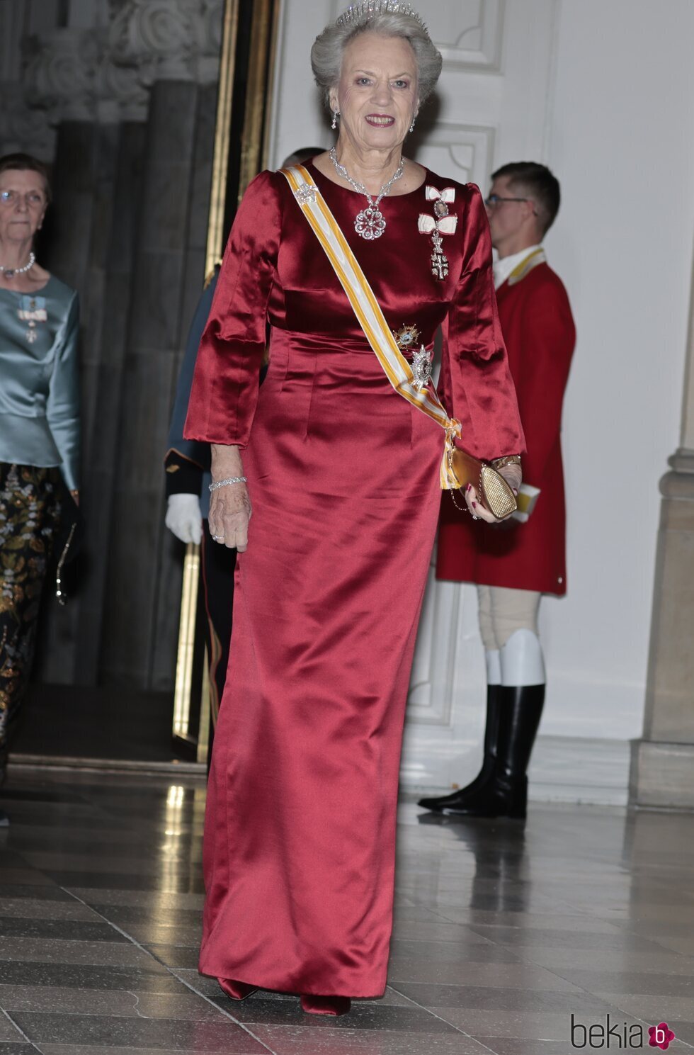 Benedicta de Dinamarca en la cena de gala por la Visita de Estado de los Reyes Felipe y Letizia a Dinamarca