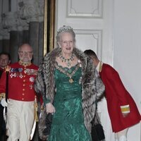 Margarita de Dinamarca en la cena de gala por la Visita de Estado de los Reyes Felipe y Letizia a Dinamarca