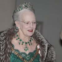Margarita de Dinamarca con la Tiara de Esmeraldas en la cena de gala por la Visita de Estado de los Reyes Felipe y Letizia a Dinamarca