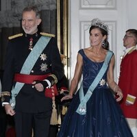 Los Reyes Felipe y Letizia en la cena de gala por su Visita de Estado a Dinamarca