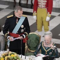 El Rey Felipe VI en su discurso en la cena de gala por la Visita de Estado de los Reyes Felipe y Letizia a Dinamarca