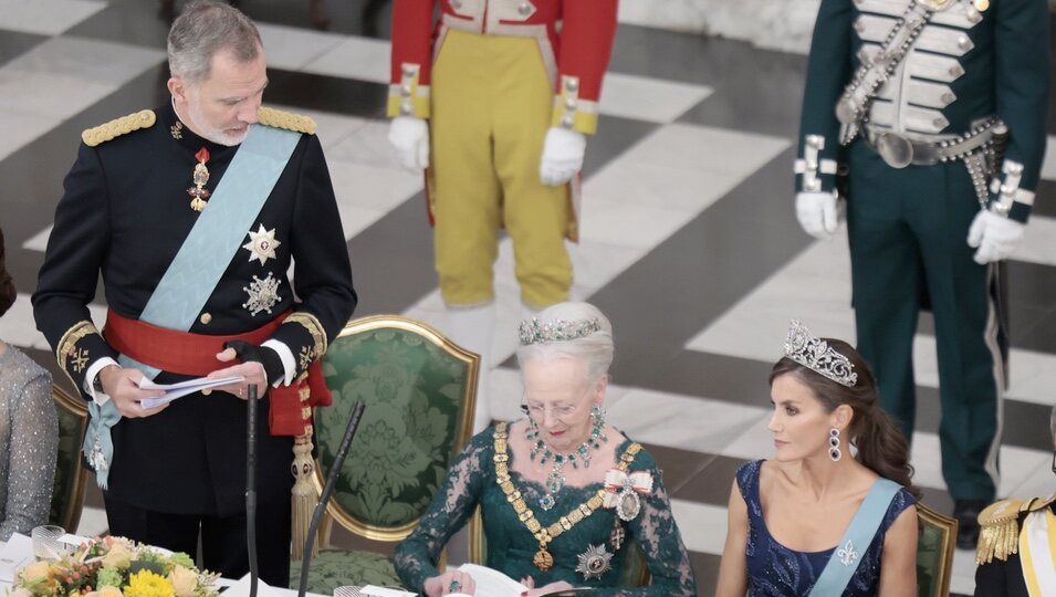 El Rey Felipe VI en su discurso en la cena de gala por la Visita de Estado de los Reyes Felipe y Letizia a Dinamarca