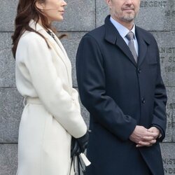 Federico y Mary de Dinamarca, muy serios en la Visita de Estado de los Reyes Felipe y Letizia a Dinamarca