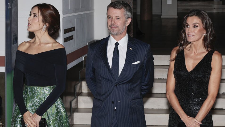 Federico y Mary de Dinamarca y la Reina Letizia en la Visita de Estado de los Reyes Felipe y Letizia a Dinamarca