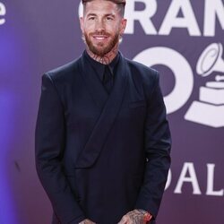 Sergio Ramos en la alfombra roja de los Grammy Latinos 2023