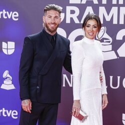 Sergio Ramos y su hermana Miriam en la alfombra roja de los Grammy Latinos 2023