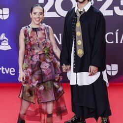 Camilo y Evaluna Montaner en la alfombra roja de los Grammy Latinos 2023