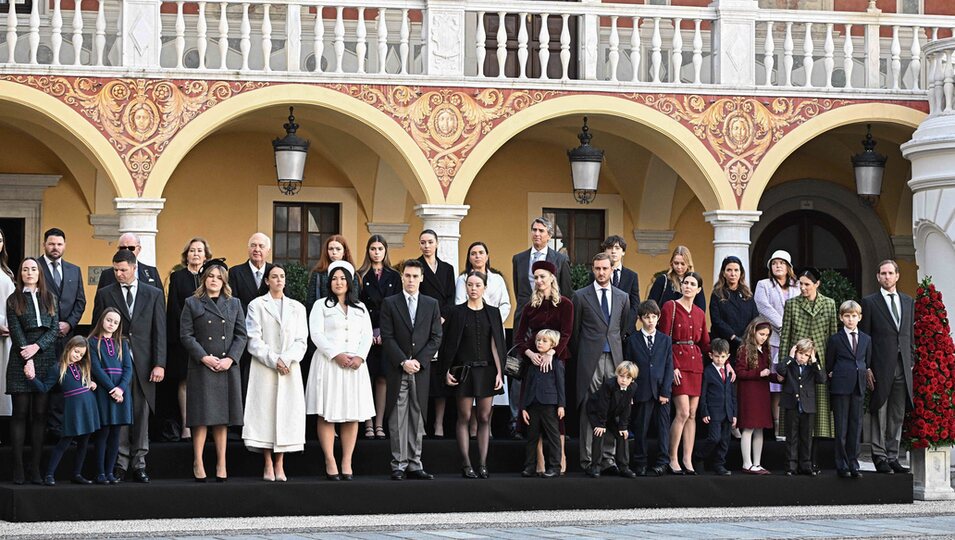 La Familia Real de Mónaco al completo en el Día Nacional del Principado de 2023