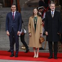 Pedro Sánchez, la Princesa Leonor y los Reyes Felipe y Letizia en la Apertura de la XV Legislatura