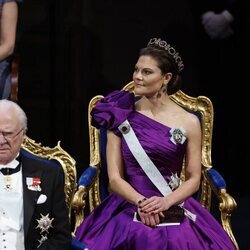 Carlos Gustavo de Suecia y Victoria de Suecia en los Premios Nobel 2023