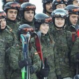 La Princesa Leonor con sus compañeros de la Academia General Militar en Astún