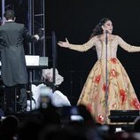 Isabel Pantoja en su concierto en Barcelona de su Gira 50 Aniversario