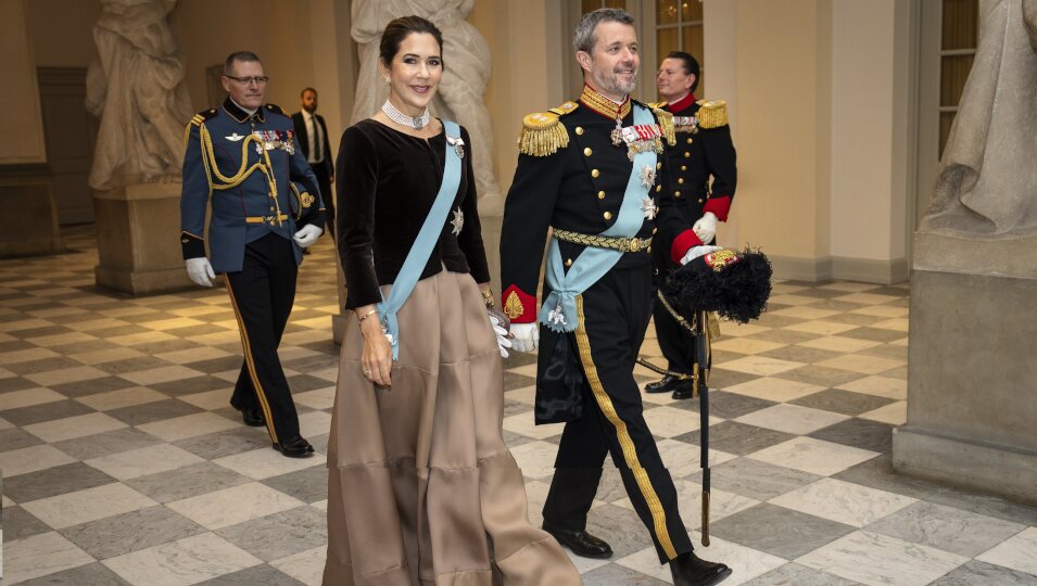 Federico y Mary de Dinamarca en la última recepción de Año Nuevo antes de ser Reyes de Dinamarca
