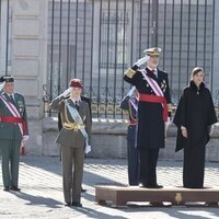 Los Reyes Felipe y Letizia junto a su hija la Princesa Leonor en la celebración de la Pascua Militar 2024