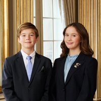 Vincent y Josephine de Dinamarca en el 18 cumpleaños de Christian de Dinamarca